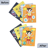 Sparkle Pop Glitter Art Set – 6 Glitter Bottles + 4 Design Cards (Peel, Stick & Decorate)