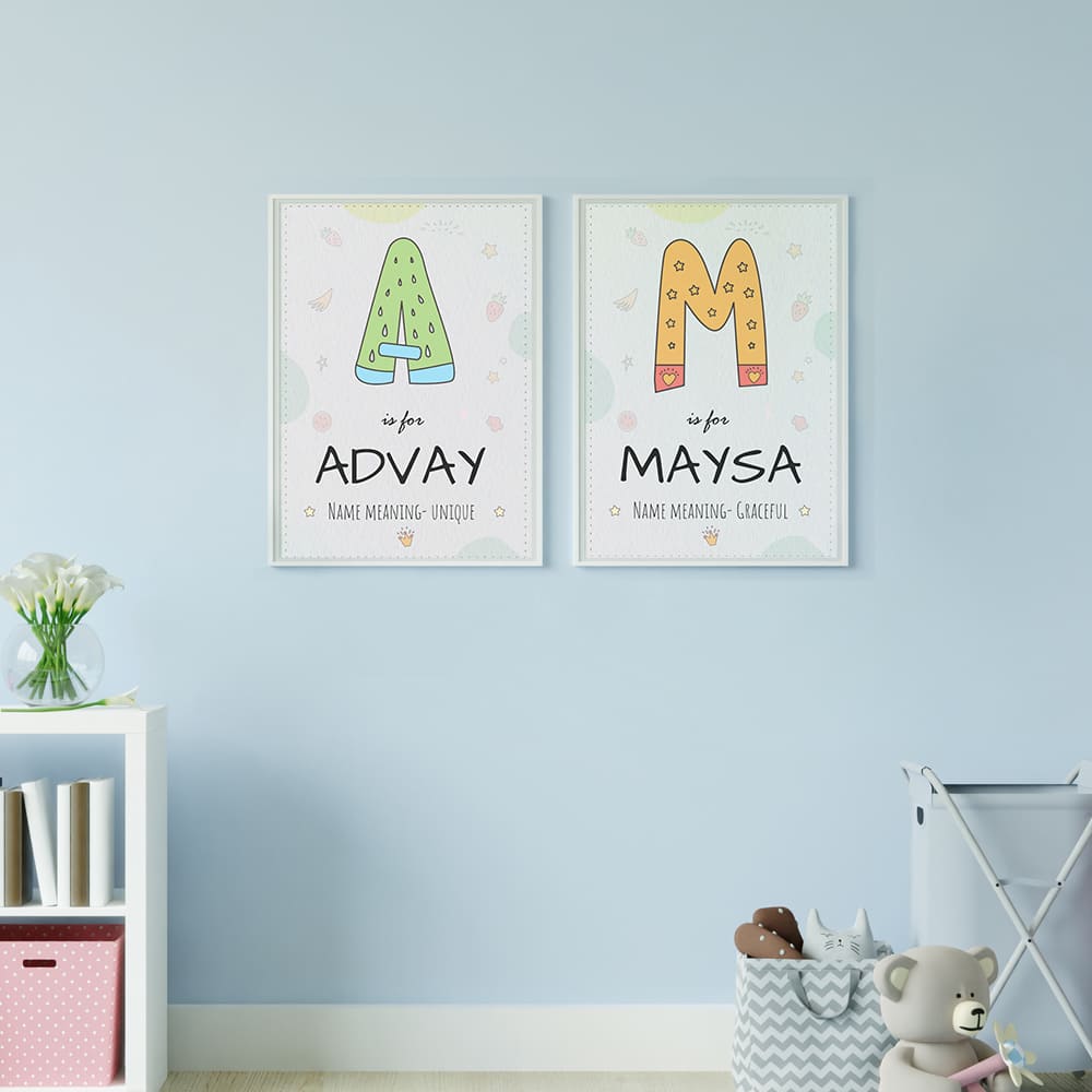 Doodle's Abc Name Frame - Mint – Popup Kids