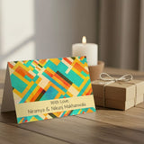 Personalised Gift notecard - Abstract Stripes