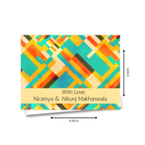 Personalised Gift notecard - Abstract Stripes