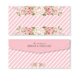 Money Envelope (Adult) - Pink & White Stripes