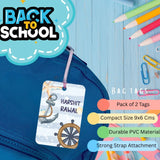 Bag Tag - Anchor & Waves