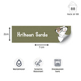 Waterproof Labels - Animal Faces