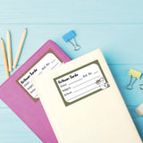School Book Label -Animal faces