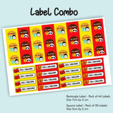 Label Combo -Animal Faces