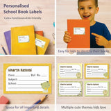 Personalized School Book Labels - Animal Hugs