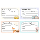 School Book Label -Animal Racer