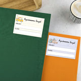 Mini School Book Labels - Animal Faces