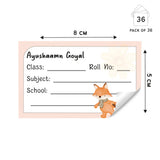 School Book Label -Animal Racer