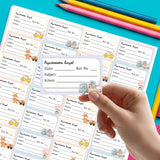 School Book Label -Animal Racer