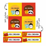 Label Combo -Animal Faces