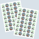 Round water proof label - Animal Racer