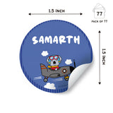 Round Water Proof Labels - Animal Ride