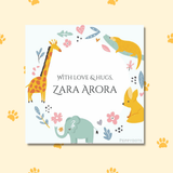 Gift Tag - Animal Wreath