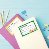 School Book Label - Animals Fun Ride