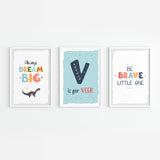 Doodle's Wall Frames - Dino Friend (Set Of 3) Style 1