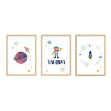 Doodle's Wall Frames - Child Of The Universe (Set Of 3) Style 1