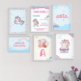 Doodle's Wall Art - Unicorn Dreams (Set Of 6)