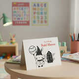 Personalised Gift Notecard - Autumn House