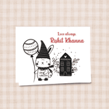 Personalised Gift Notecard - Autumn House