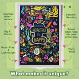 Velvet Colouring Posters - Colourful Health