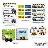 Back to School Label Sets - Construction