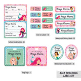 Back to School Label Sets - Mermaid