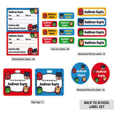 Back to School Label Sets - Superhero Faces