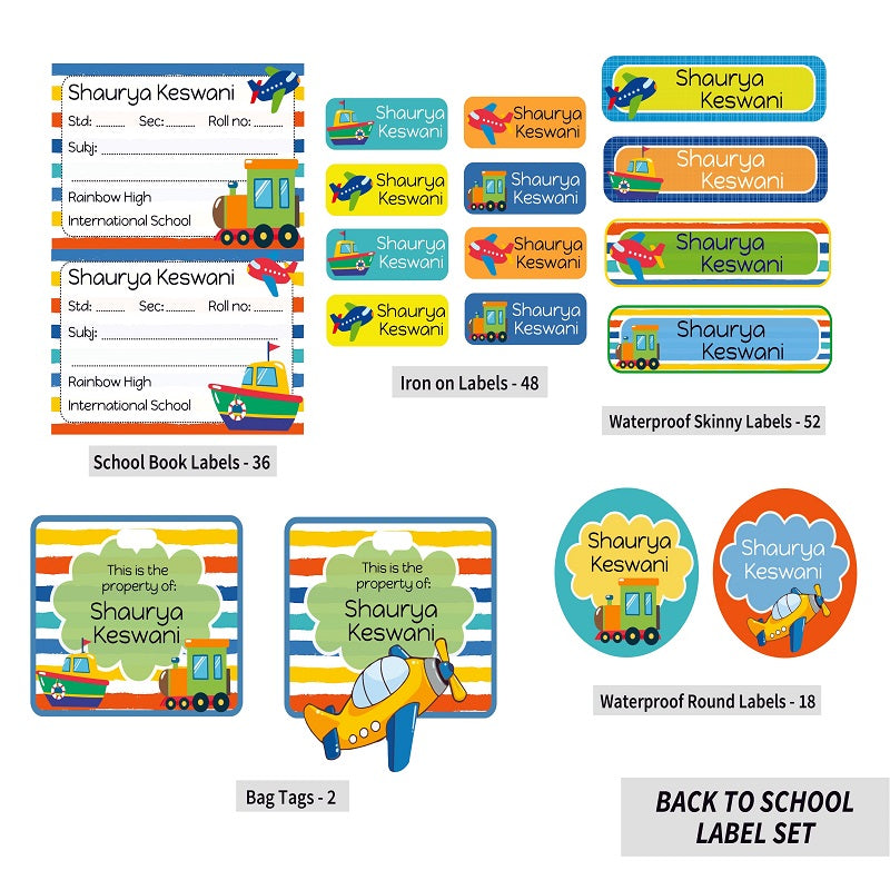 School Labeling Make Back-to-School Fun with Personalized Back to School Label Sets ...