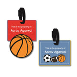Bag Tags - Sports Balls (Basketball)