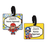 Bag Tags - Baby Superheroes (Spiderman & Captain America)