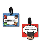 Bag Tags - Superhero Faces (Batman)