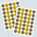 Round Water Proof Labels -Batman