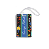 Luggage Tags - Set of 4 - Black & Bright