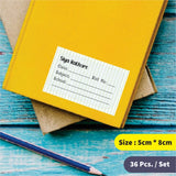 Personalized School Book Labels - Blue Bow Bliss