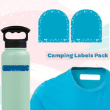 Camping Labels Pack - Blue Confetti