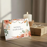 Personalised Gift notecard -Boho Flower