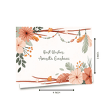 Personalised Gift notecard -Boho Flower