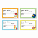 Personalized School Book Labels - Bookworm Club