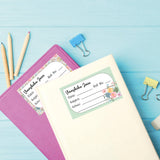 School Book Label -Bouquet
