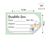 School Book Label -Bouquet