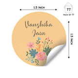 Round water proof label - Bouquet