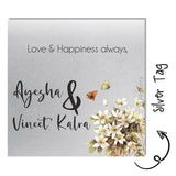 Silver Gift Tag - Bouquet