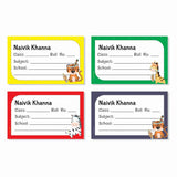 Personalized School Book Labels - Bright & WIld