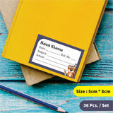 Personalized School Book Labels - Bright & WIld