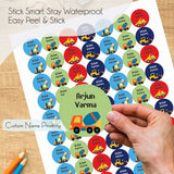Round waterproof name labels - Build & Play