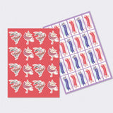 Sticker Sheet - Set of 2 A4 - Bunny Ballerina