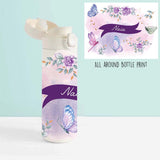 Insulated Water Bottle - Butterfly