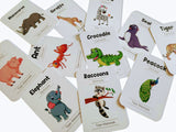 Animals world flashcards combo pack (animals, birds, insects and sea animals)