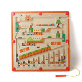 Wooden Magnetic Maze Board, Super Mario Theme